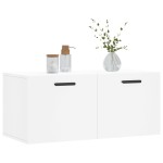 vidaXL Dulap de perete, alb, 80x36,5x35 cm, lemn compozit vidaXL Dulap de perete, alb, 80x36,5x35 cm, lemn compozit