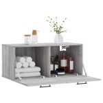 vidaXL Dulap de perete, gri sonoma, 80x36,5x35 cm, lemn compozit