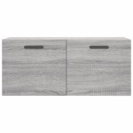 vidaXL Dulap de perete, gri sonoma, 80x36,5x35 cm, lemn compozit