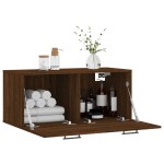 vidaXL Dulap de perete, stejar maro, 80x36,5x35 cm, lemn compozit