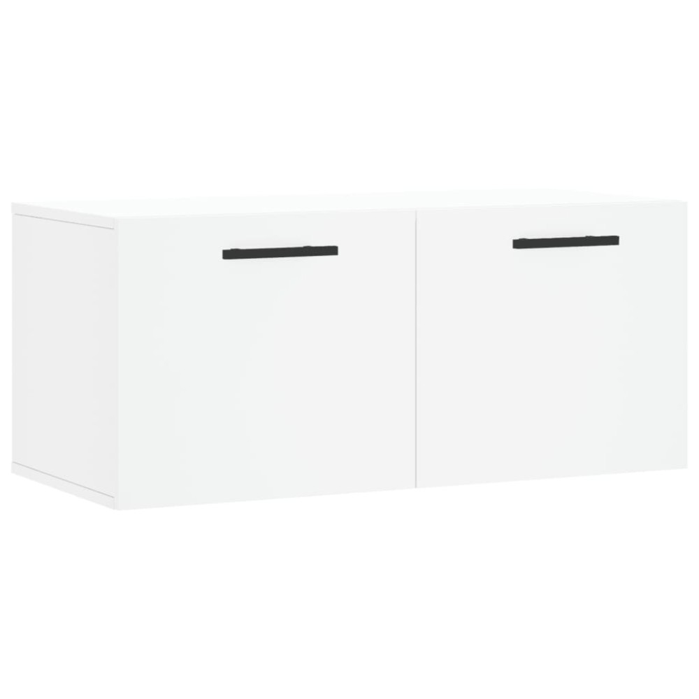 vidaXL Dulap de perete, alb, 80x36,5x35 cm, lemn compozit