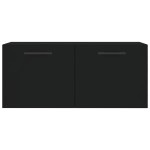 vidaXL Dulap de perete, negru, 80x36,5x35 cm, lemn compozit