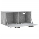 vidaXL Dulap de perete, gri beton, 80x36,5x35 cm, lemn compozit