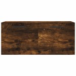 vidaXL Dulap de perete, stejar fumuriu, 80x36,5x35 cm, lemn compozit