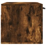 vidaXL Dulap de perete, stejar fumuriu, 80x36,5x35 cm, lemn compozit