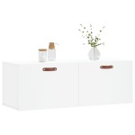 vidaXL Dulap de perete, alb, 100x36,5x35 cm, lemn compozit vidaXL Dulap de perete, alb, 100x36,5x35 cm, lemn compozit