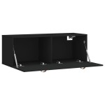 vidaXL Dulap de perete, negru, 100x36,5x35 cm, lemn compozit