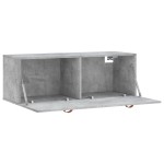 vidaXL Dulap de perete, gri beton, 100x36,5x35 cm, lemn prelucrat