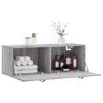 vidaXL Dulap de perete, gri sonoma, 100x36,5x35 cm, lemn prelucrat