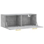 vidaXL Dulap de perete, gri beton, 100x36,5x35 cm, lemn prelucrat