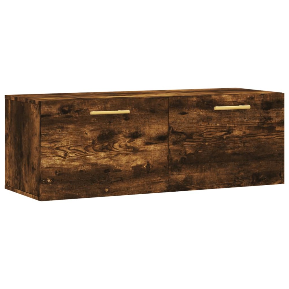 vidaXL Dulap de perete, stejar fumuriu, 100x36,5x35 cm, lemn prelucrat