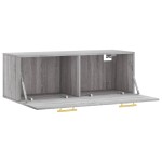 vidaXL Dulap de perete, gri sonoma, 100x36,5x35 cm, lemn prelucrat vidaXL Dulap de perete, gri sonoma, 100x36,5x35 cm, lemn prelucrat