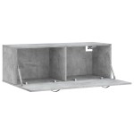 vidaXL Dulap de perete, gri beton, 100x36,5x35 cm, lemn prelucrat
