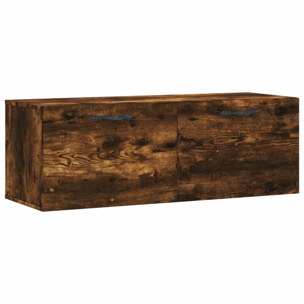 vidaXL Dulap de perete, stejar fumuriu, 100x36,5x35 cm, lemn prelucrat