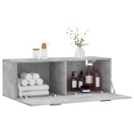 vidaXL Dulap de perete, gri beton, 100x36,5x35 cm, lemn prelucrat