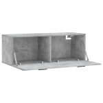 vidaXL Dulap de perete, gri beton, 100x36,5x35 cm, lemn prelucrat