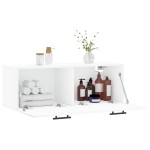 vidaXL Dulap de perete, alb, 100x36,5x35 cm, lemn compozit