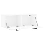 vidaXL Dulap de perete, alb, 100x36,5x35 cm, lemn compozit