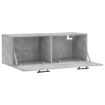 vidaXL Dulap de perete, gri beton, 100x36,5x35 cm, lemn prelucrat