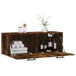 vidaXL Dulap de perete, stejar fumuriu, 100x36,5x35 cm, lemn prelucrat