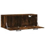 vidaXL Dulap de perete, stejar fumuriu, 100x36,5x35 cm, lemn prelucrat