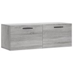 vidaXL Dulap de perete, gri sonoma, 100x36,5x35 cm, lemn prelucrat vidaXL Dulap de perete, gri sonoma, 100x36,5x35 cm, lemn prelucrat