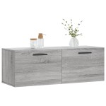 vidaXL Dulap de perete, gri sonoma, 100x36,5x35 cm, lemn prelucrat vidaXL Dulap de perete, gri sonoma, 100x36,5x35 cm, lemn prelucrat