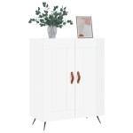 vidaXL Servantă, alb extralucios, 69,5x34x90 cm, lemn compozit vidaXL Servantă, alb extralucios, 69,5x34x90 cm, lemn compozit