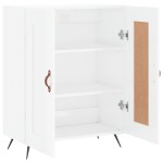 vidaXL Servantă, alb extralucios, 69,5x34x90 cm, lemn compozit vidaXL Servantă, alb extralucios, 69,5x34x90 cm, lemn compozit