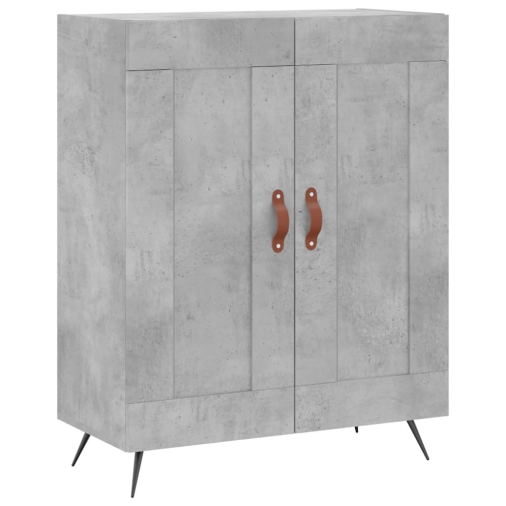 vidaXL Servantă, gri beton, 69,5x34x90 cm, lemn compozit