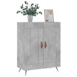 vidaXL Servantă, gri beton, 69,5x34x90 cm, lemn compozit vidaXL Servantă, gri beton, 69,5x34x90 cm, lemn compozit