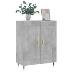 vidaXL Servantă, gri beton, 69,5x34x90 cm, lemn compozit vidaXL Servantă, gri beton, 69,5x34x90 cm, lemn compozit
