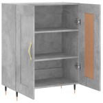 vidaXL Servantă, gri beton, 69,5x34x90 cm, lemn compozit vidaXL Servantă, gri beton, 69,5x34x90 cm, lemn compozit