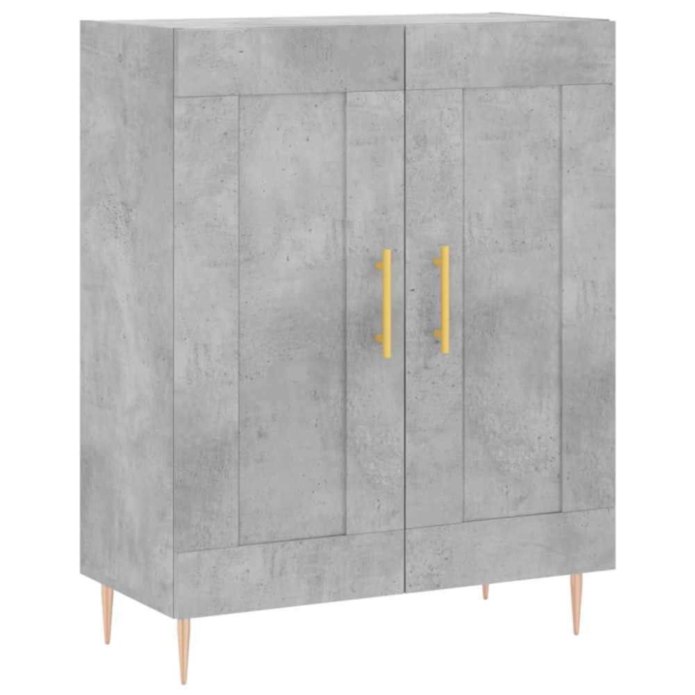 vidaXL Servantă, gri beton, 69,5x34x90 cm, lemn compozit