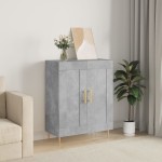 vidaXL Servantă, gri beton, 69,5x34x90 cm, lemn compozit vidaXL Servantă, gri beton, 69,5x34x90 cm, lemn compozit