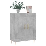 vidaXL Servantă, gri beton, 69,5x34x90 cm, lemn compozit vidaXL Servantă, gri beton, 69,5x34x90 cm, lemn compozit