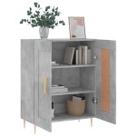 vidaXL Servantă, gri beton, 69,5x34x90 cm, lemn compozit vidaXL Servantă, gri beton, 69,5x34x90 cm, lemn compozit