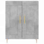 vidaXL Servantă, gri beton, 69,5x34x90 cm, lemn compozit vidaXL Servantă, gri beton, 69,5x34x90 cm, lemn compozit