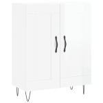 vidaXL Servantă, alb extralucios, 69,5x34x90 cm, lemn compozit vidaXL Servantă, alb extralucios, 69,5x34x90 cm, lemn compozit