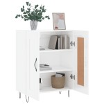vidaXL Servantă, alb extralucios, 69,5x34x90 cm, lemn compozit vidaXL Servantă, alb extralucios, 69,5x34x90 cm, lemn compozit