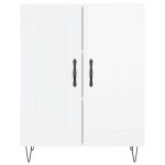 vidaXL Servantă, alb extralucios, 69,5x34x90 cm, lemn compozit vidaXL Servantă, alb extralucios, 69,5x34x90 cm, lemn compozit