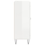 vidaXL Servantă, alb extralucios, 69,5x34x90 cm, lemn compozit vidaXL Servantă, alb extralucios, 69,5x34x90 cm, lemn compozit
