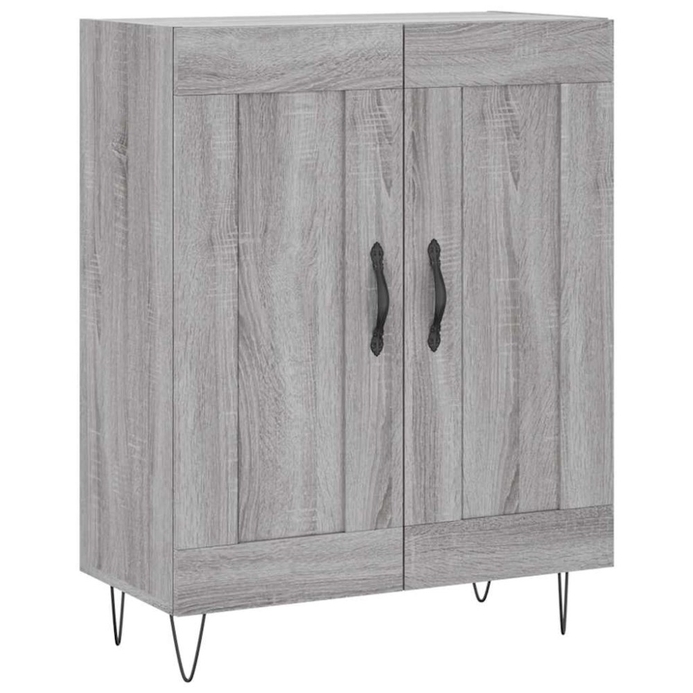 vidaXL Servantă, gri sonoma, 69,5x34x90 cm, lemn compozit