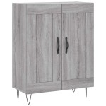vidaXL Servantă, gri sonoma, 69,5x34x90 cm, lemn compozit
