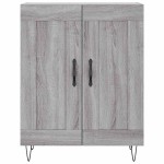 vidaXL Servantă, gri sonoma, 69,5x34x90 cm, lemn compozit