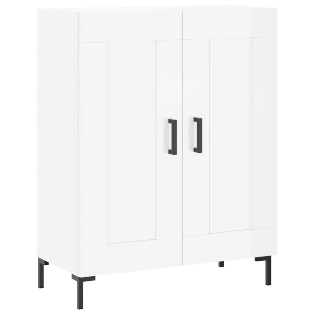vidaXL Servantă, alb extralucios, 69,5x34x90 cm, lemn compozit