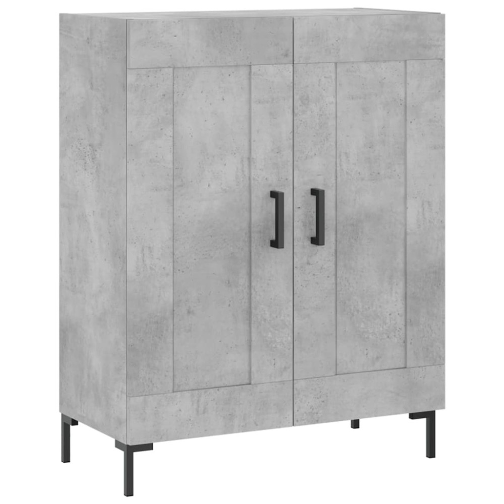vidaXL Servantă, gri beton, 69,5x34x90 cm, lemn compozit