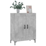 vidaXL Servantă, gri beton, 69,5x34x90 cm, lemn compozit vidaXL Servantă, gri beton, 69,5x34x90 cm, lemn compozit