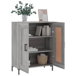 vidaXL Servantă, gri sonoma, 69,5x34x90 cm, lemn compozit vidaXL Servantă, gri sonoma, 69,5x34x90 cm, lemn compozit