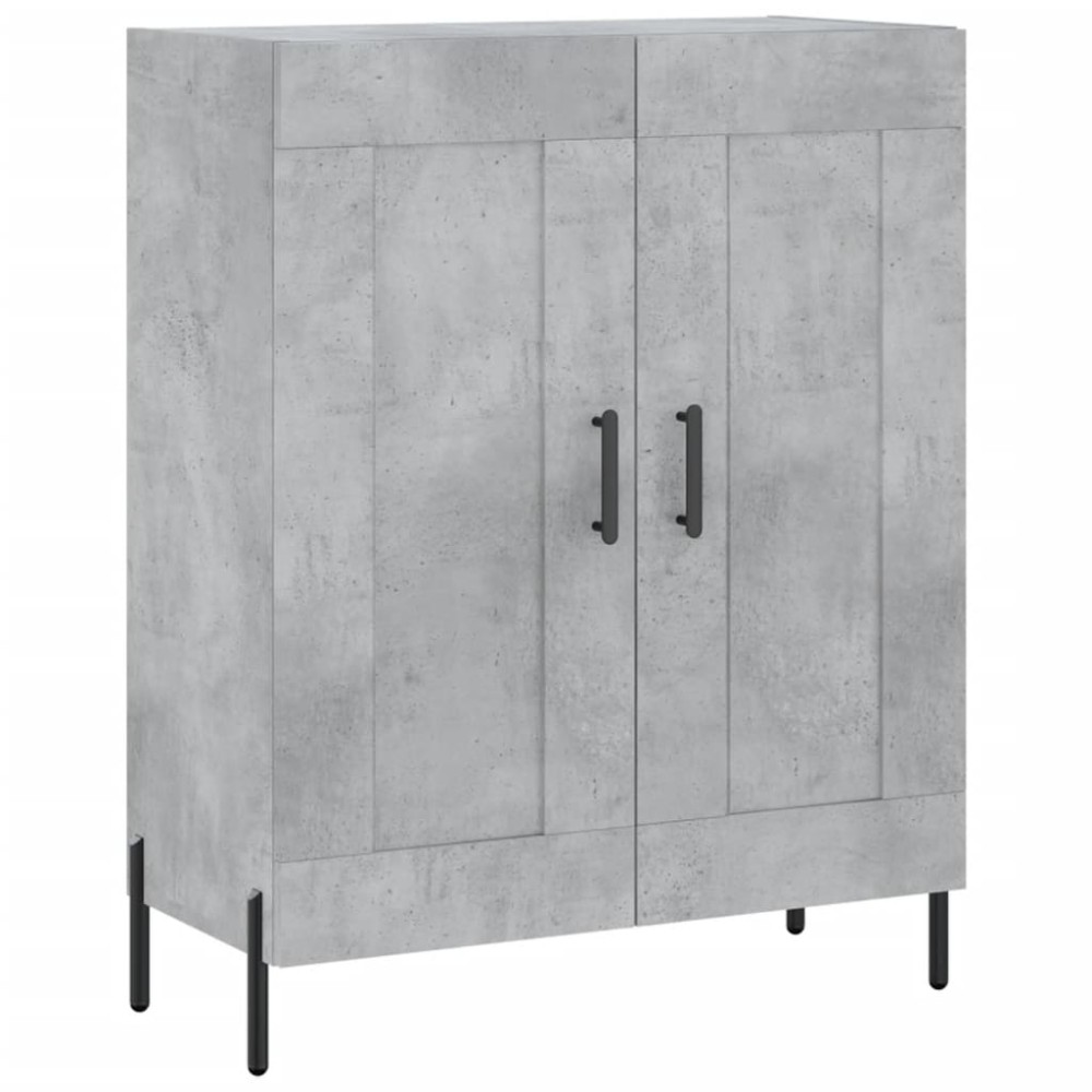 vidaXL Servantă, gri beton, 69,5x34x90 cm, lemn compozit